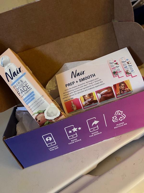 Nair Prep Smooth Face Hair Remover Sensitive Formula