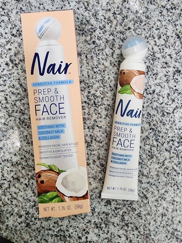 Nair Prep Smooth Face Hair Remover Sensitive Formula