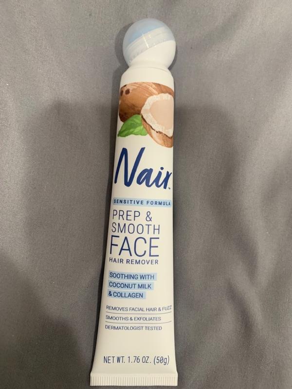 Prep and Smooth Sensitive Facial Hair Remover and Exfoliant - Nair