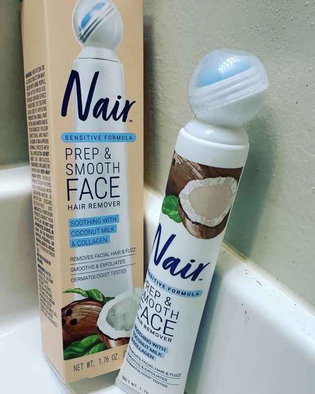 Nair Prep Smooth Face Hair Remover Sensitive Formula