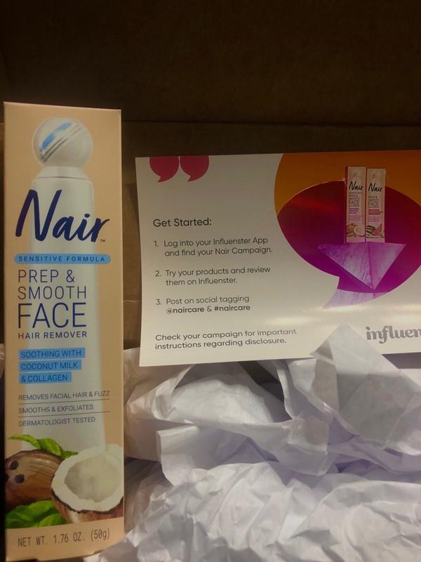 Nair Prep Smooth Face Hair Remover Sensitive Formula