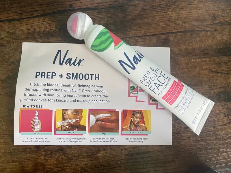 Nair Prep Smooth Face Hair Remover Cream for women