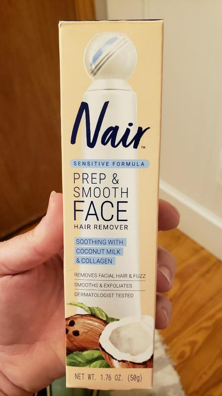 Nair Prep Smooth Face Hair Remover Sensitive Formula