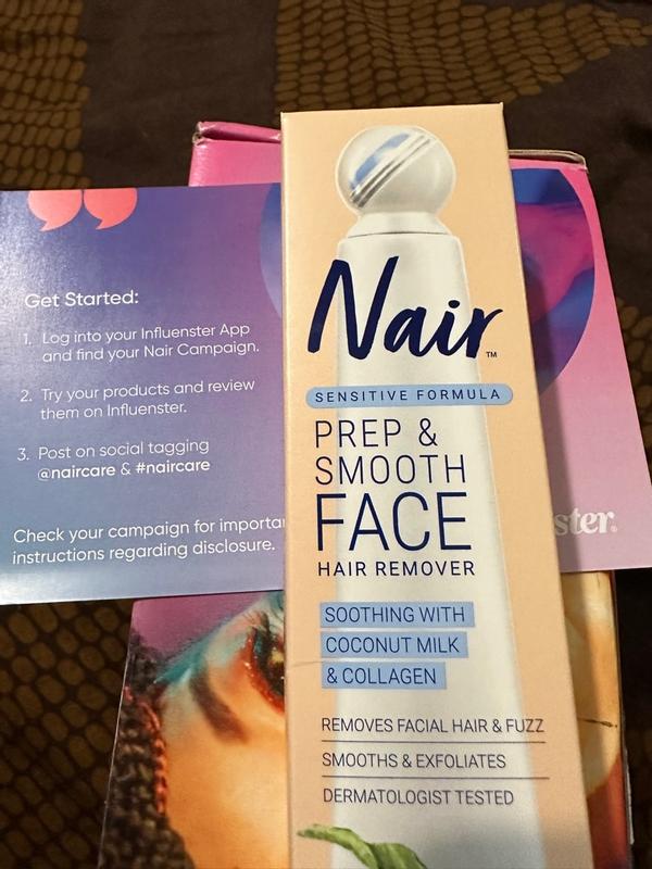 Nair Prep Smooth Face Hair Remover Sensitive Formula