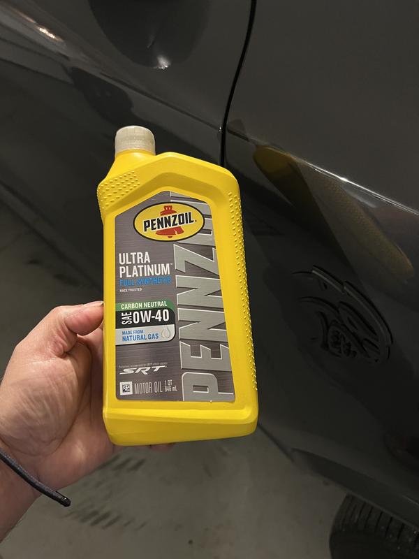 Pennzoil Ultra Platinum Motor Oil 0W40 Full Synthetic 1 qt (US
