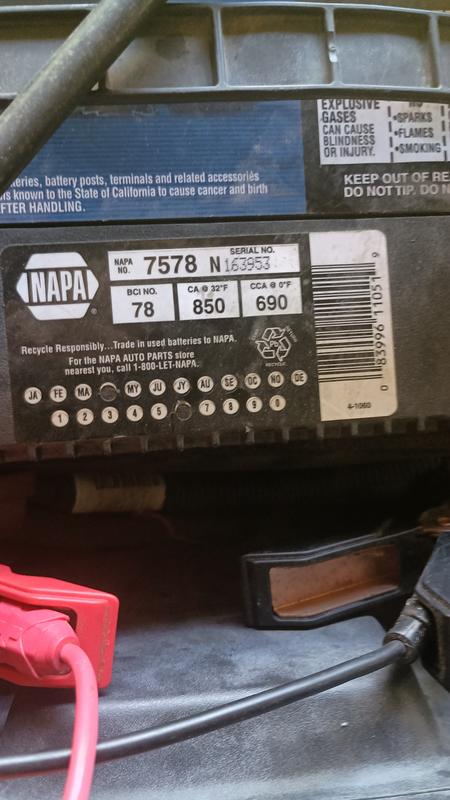 NAPA The Legend Professional Battery 24 Months Free Replacement