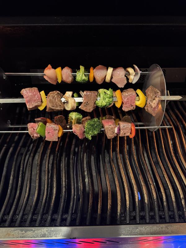 Set Di Spiedini Per Barbecue Bergner Bbq Acciaio Inossidabile Argentato