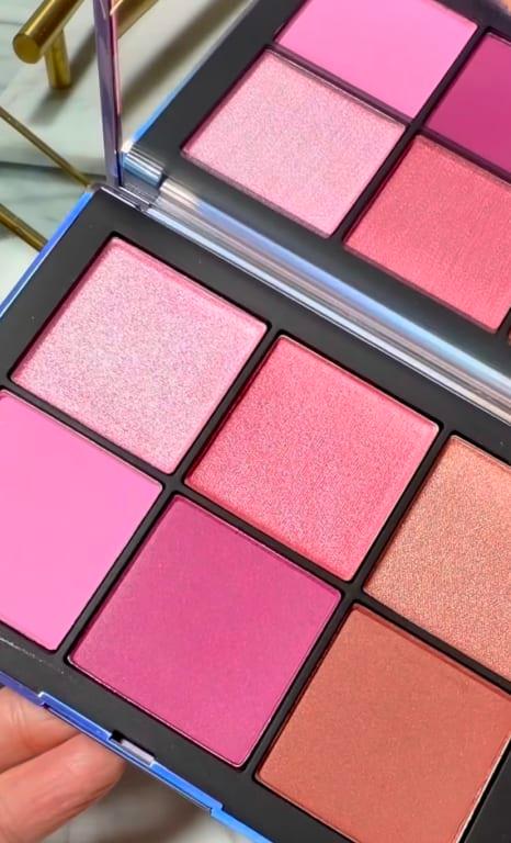 Obsessed with how smooth these blushes blend - the pigment is rich but buildable, and the mix of matte and soft shimmer shades makes it super versatile. The pinks give that fresh, lifted look, and the deeper tones double perfectly as a soft contour. Definitely a go-to palette for an everyday glow or full glam.