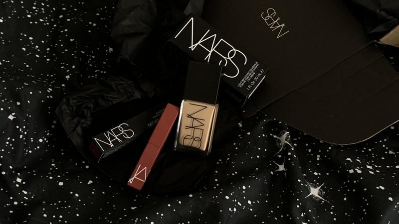 NARS lipstick and foundation
