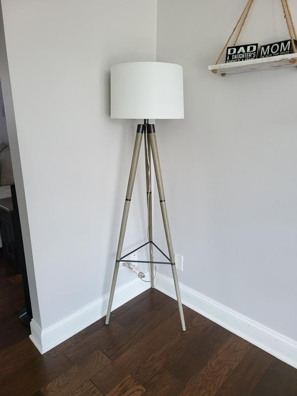 Delavan tripod deals floor lamp clear