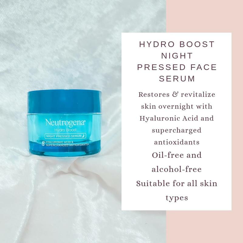 neutrogena hydro boost night pressed serum