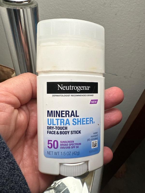 Mineral ULTRA SHEER® Dry-Touch Face & Body Stick Sunscreen SPF 50 |  NEUTROGENA®
