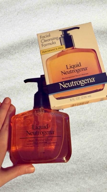 Liquid Neutrogena facial cleanser