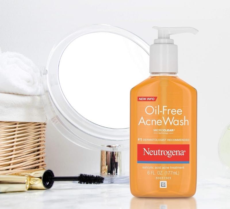 Neutrogena Oil-Free Salicylic Acid Acne Face Wash and Facial Cleanser, 9.1  fl oz 