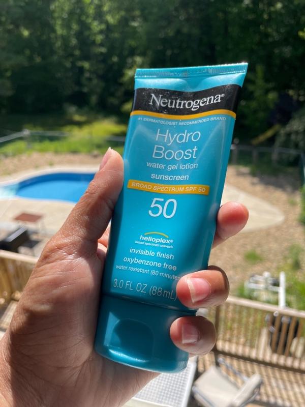 Larry Belmont Sukkerrør Vis stedet Hydro Boost Water Gel Sunscreen Lotion | NEUTROGENA®