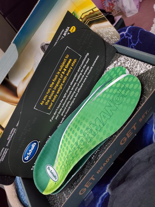 Dr. Scholl's Performance Sized-to-Fit Plantar Fasciitis Insoles - Men Size  6.5-7/Women Size 7.5-8 - 1 Pair