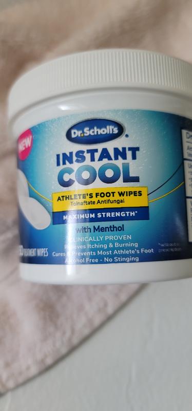 Dr. Scholl's Instant Cool Athlete's Foot Wipes - 60 ct
