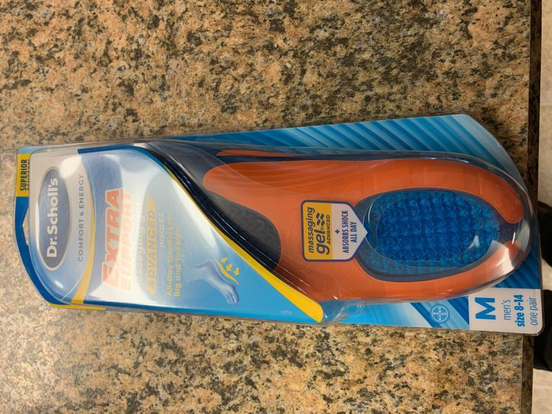 Dr. Scholl's® Extra Comfort All-Day Insoles with Massaging Gel, 1 Pair,  Trim to Fit, Mens Shoe