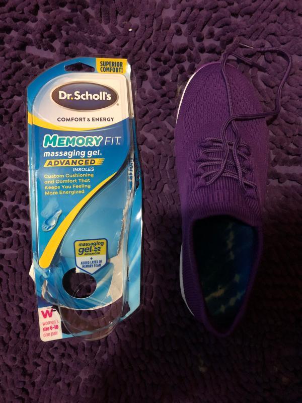 Dr scholl's memory foam on sale inserts