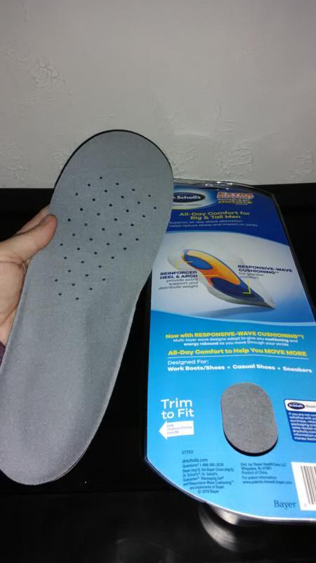 Dr. Scholl's Work All-Day Superior Comfort Insoles (with) Massaging Gel®,  Men, 1 Pair, Trim to Fit