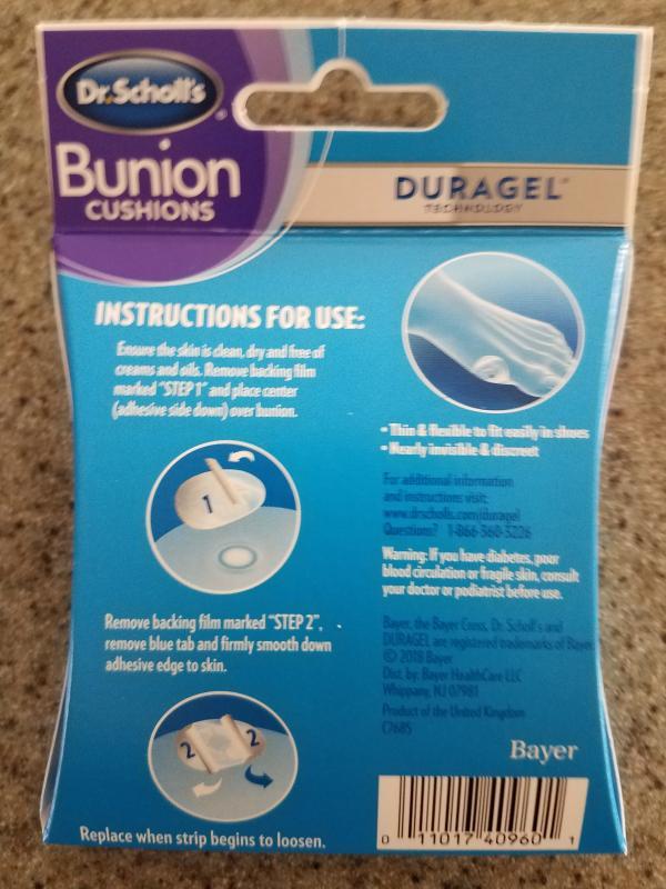 Dr scholl's store bunion cushions duragel