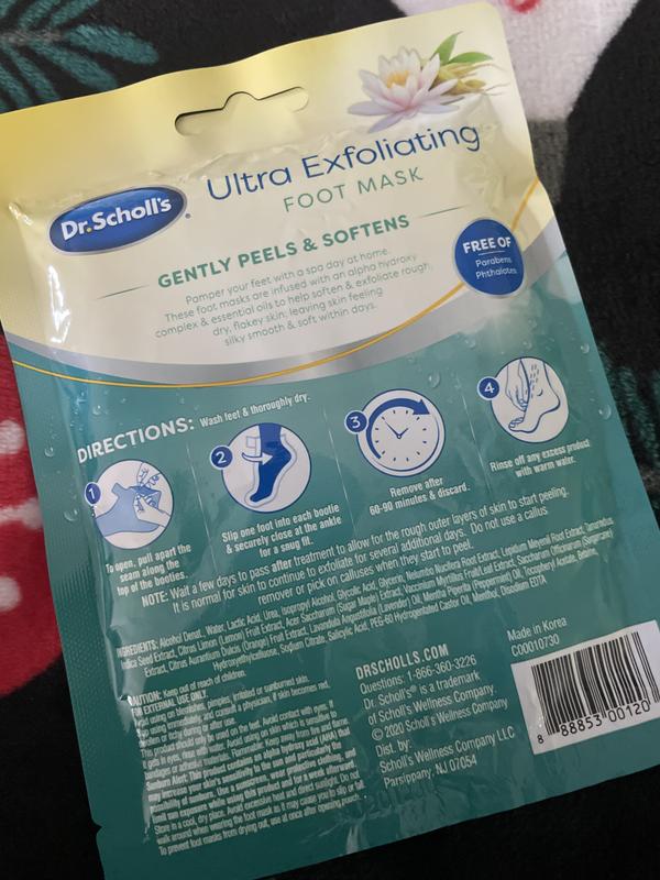 Dr. Scholl's® Rough, Dry Skin Ultra-Exfoliating Foot Mask , Gently