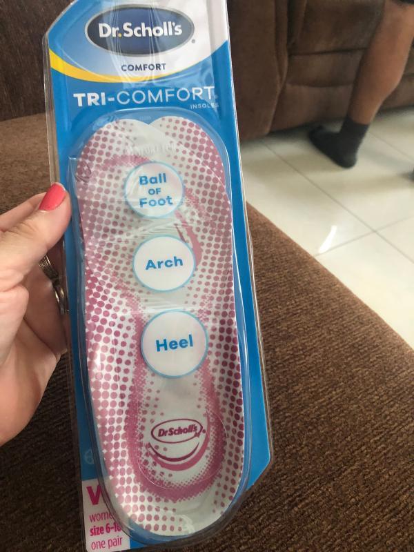 Tri-Comfort® Insoles for Heel, Arch and Ball of Foot Support Dr