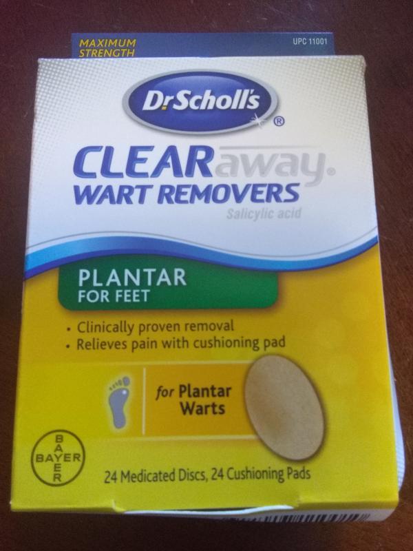 Dr. Scholl's Clear Away Wart Remover with Hydrogel Technology, 12 Medicated  Discs and 9 Cushioning Pads 