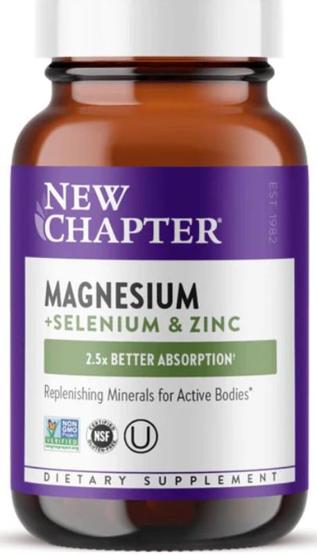 Magnesium + Selenium & Zinc Tablets | New Chapter