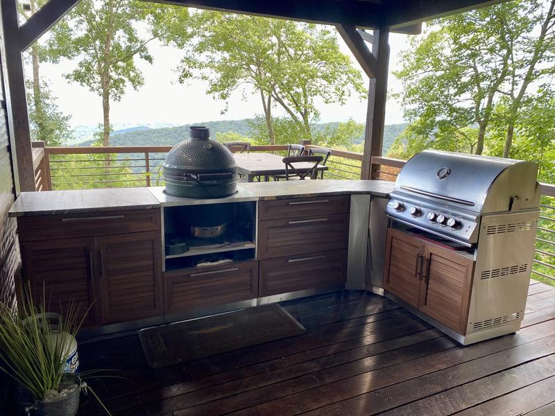 NewAge Products Outdoor Kitchen Aluminum Gray 64 in. W x 36.5 in