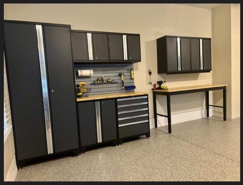 NewAge Products 5 Cabinets Steel Garage Storage System in Charcoal