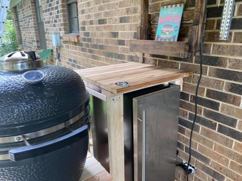 Newair 15" Model Stainless Outdoor Fridge going into her new home within my outdoor kitchen. Will be trimmed in at a later date as I continue to build my outdoor kitchen.