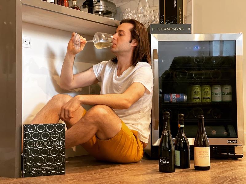 Enjoying my new fridge
