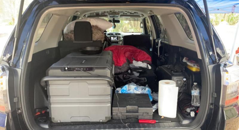 Car camping trip, have it it my car and can still sleep in it