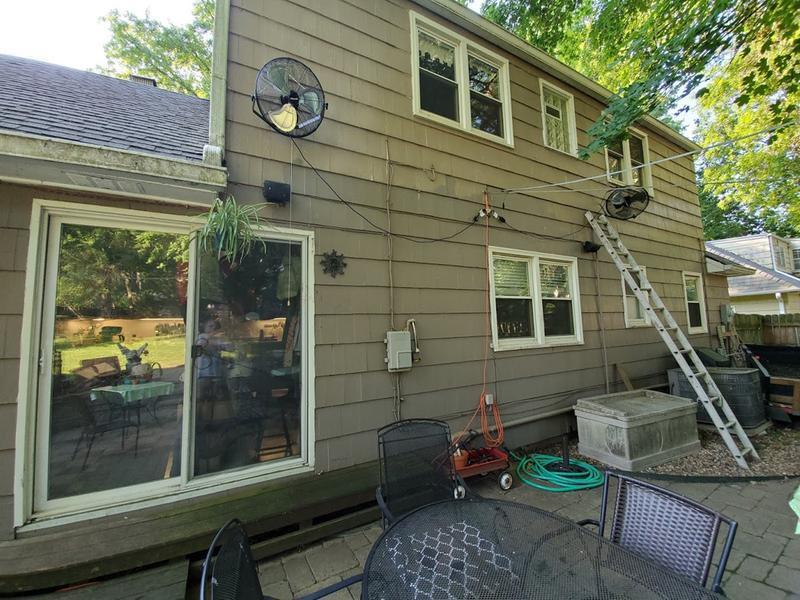Conduit, weatherproof box, GFI next on the install list. Extension cord is temporary. Bought 36" pull chain extensions at hardware store (ceiling fan section).