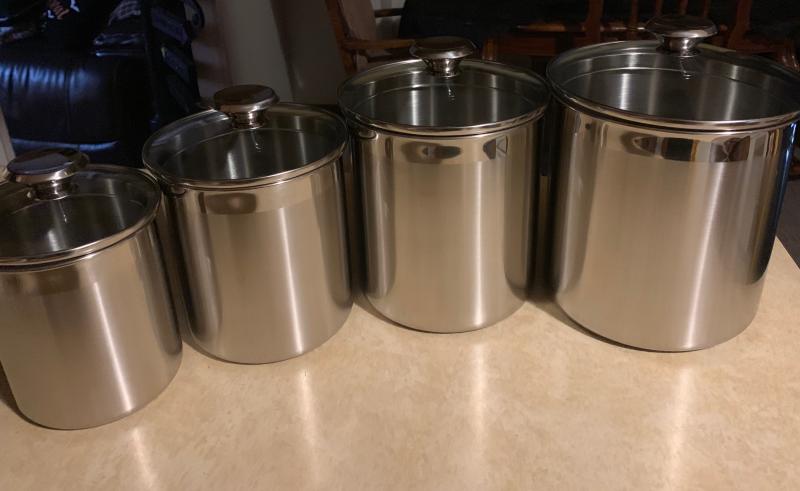 Cooks Stainless steel canister set