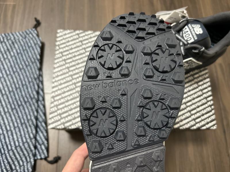 週末値下げ!PEARLY GATES✖️New Balance シューズ25cm ニューバランス ボストン BS－818 グレー＋ホワイト＋グレー