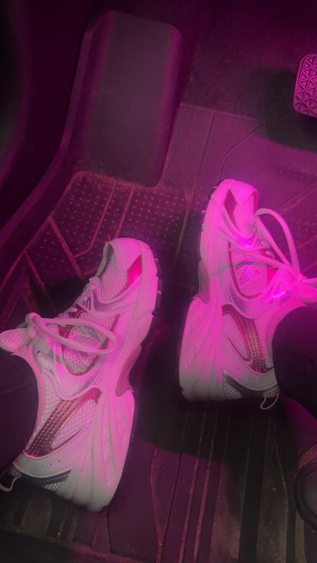 Customer photo for "pink and white shoes"