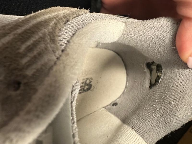 back of shoe