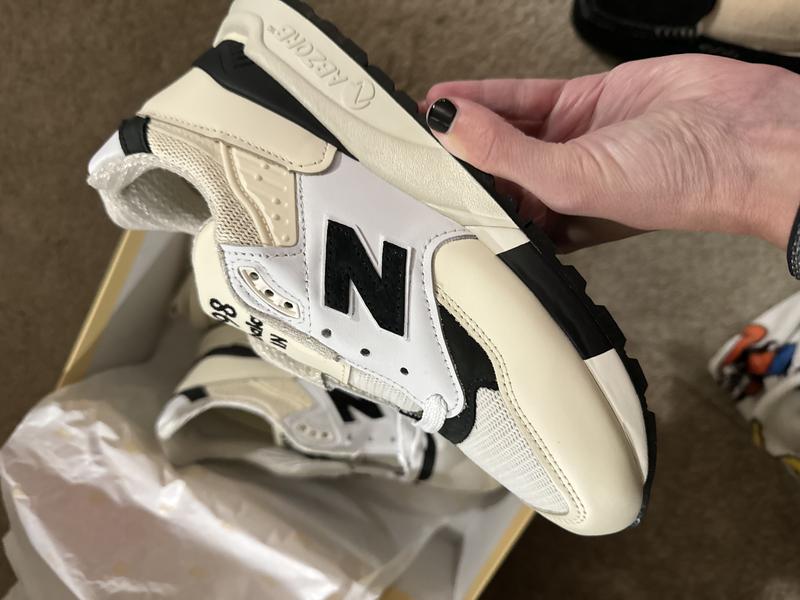 靴 M998DTK made in USA New Balance 998 (Made in USA), Brown Sugar/White, 10 Women/9