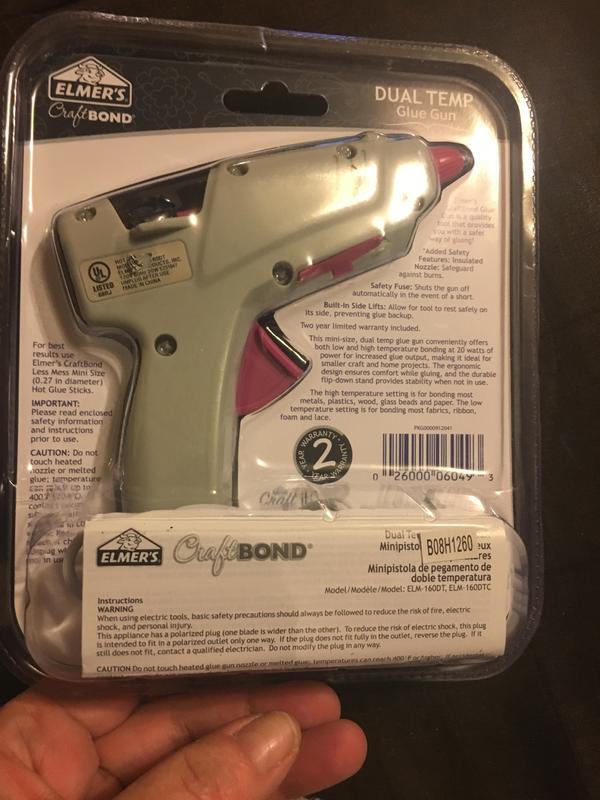 Elmer's Craft Bond Enhanced Safety High Temp Glue Gun
