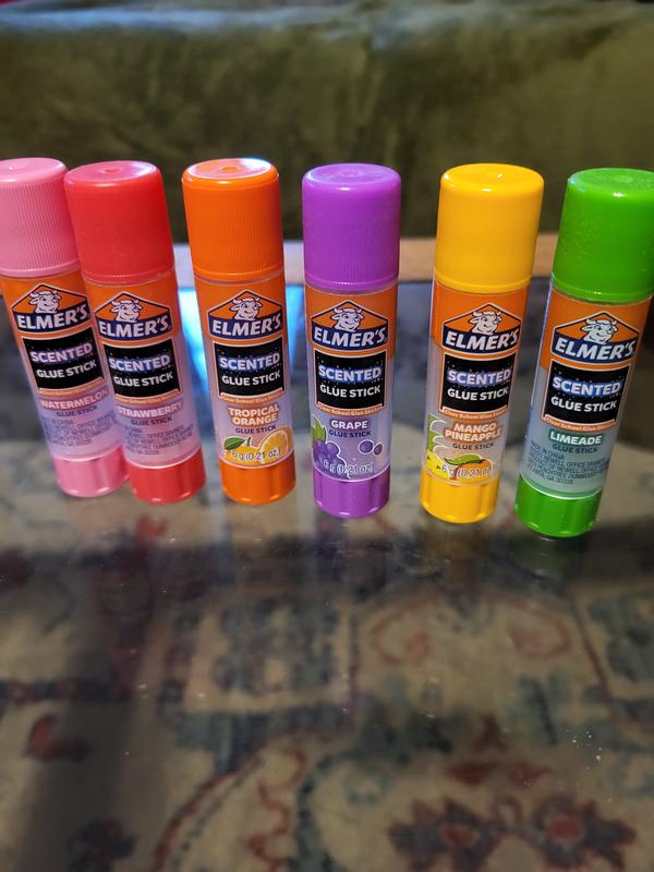 Elmer’s Scented Clear Glue Sticks Safe and Nontoxic Assorted Scents 4 Pack