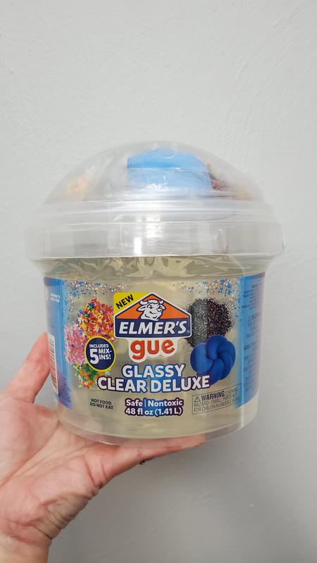 Elmer's Gue 3lb Glassy Clear Deluxe Premade Slime Kit With Mix-ins