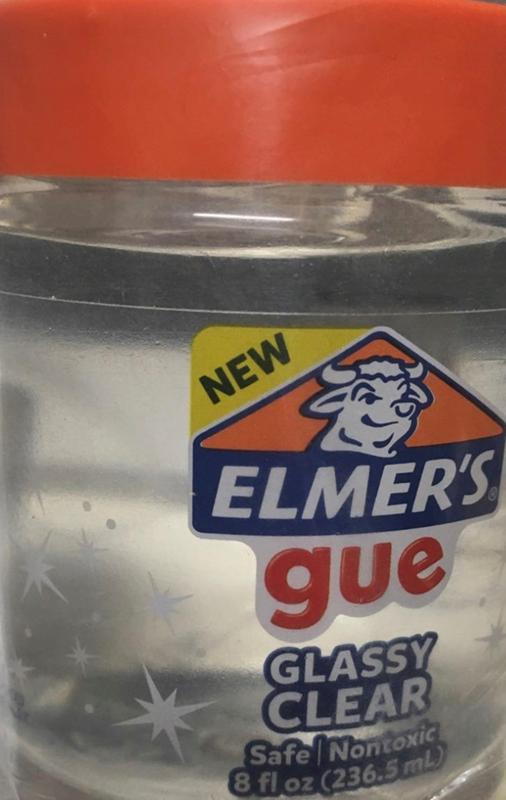 Elmer's Gue Premade Glassy Clear Slime, 8 oz.