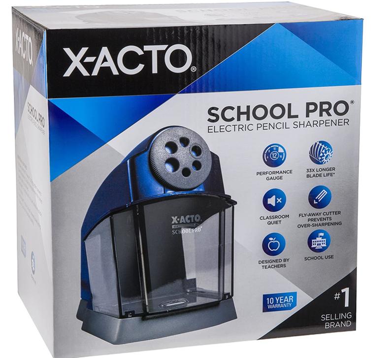 X ACTO School Electric Pencil Sharpener Blue Gray Sam s Club