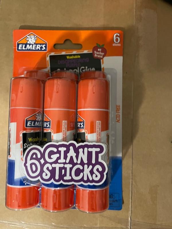 Elmers Giant Purple School Glue Sticks 3 ct