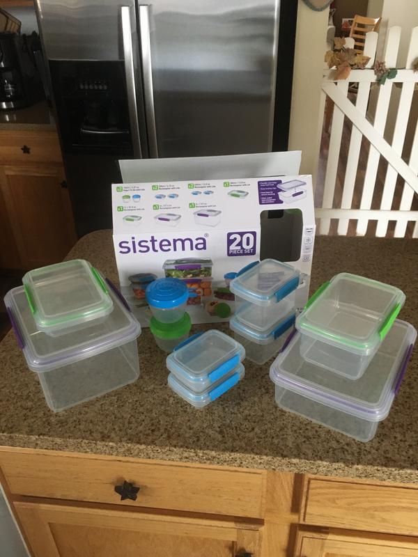 Sistema KLIP IT Accents Collection 20-pc. Food Storage & Meal Prep Container  Set