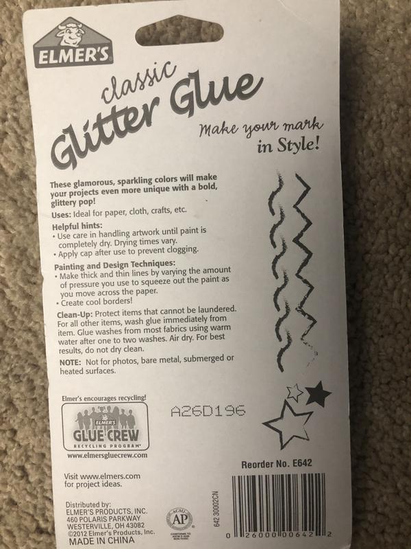 Elmer's Liquid Clear School Glue, 1 Gallon and 3D Washable Glitter Glue  Pens, Classic Rainbow, Pack of 10 - Great For Making Slime