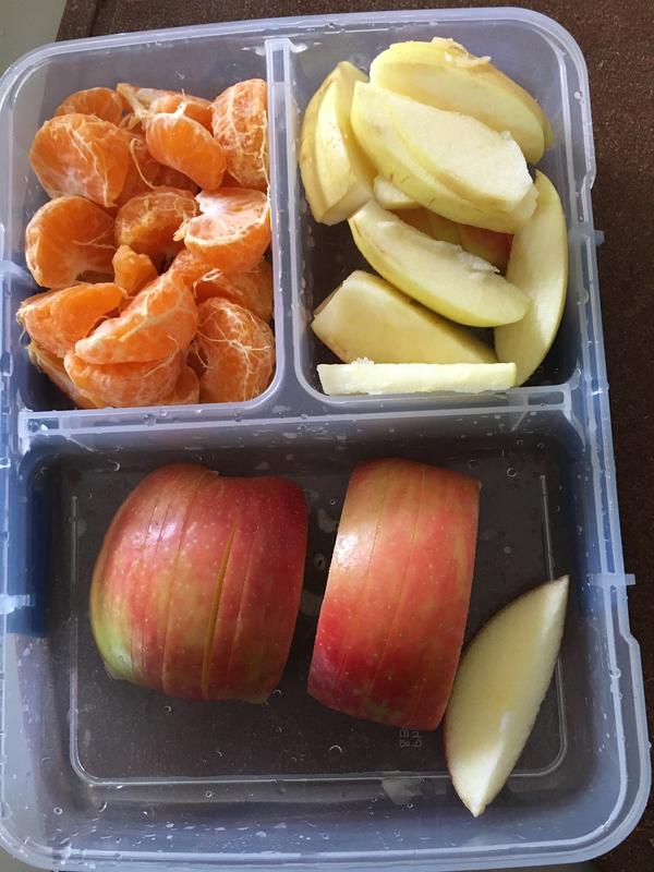 Easily stored leftover fruit