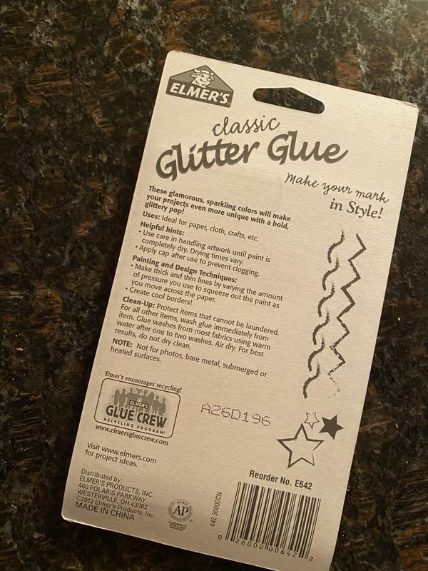 Elmers Washable Glitter Glue Pens Rainbow 5ct